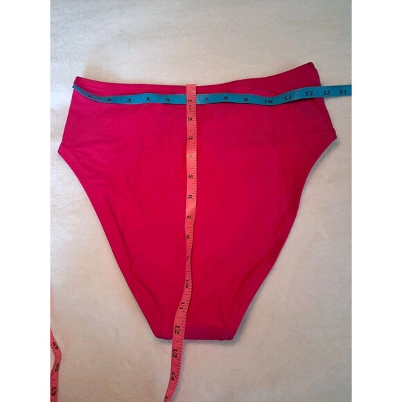 J.CREW Bikini Bottom Radiant Fuchsia High Rise Full Coverage BM642 Size S NWT - Picture 5 of 6